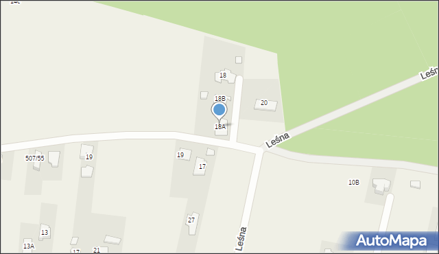 Frydek, Dębowa, 18A, mapa Frydek