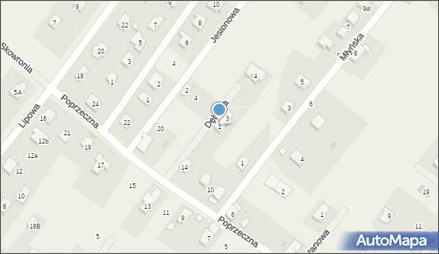 Gajków, Dębowa, 2, mapa Gajków