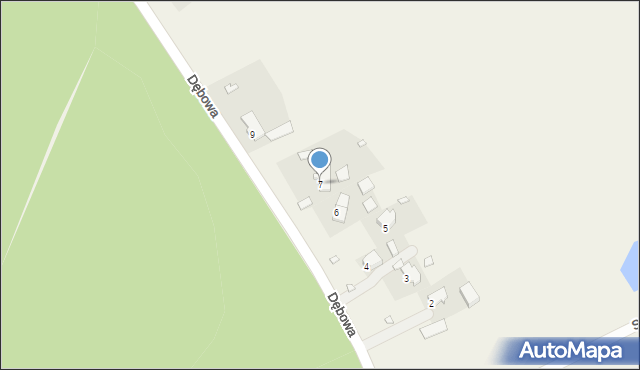Gardeja, Dębowa, 7, mapa Gardeja