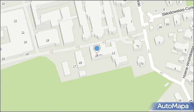 Gdańsk, Dębinki, 15, mapa Gdańska