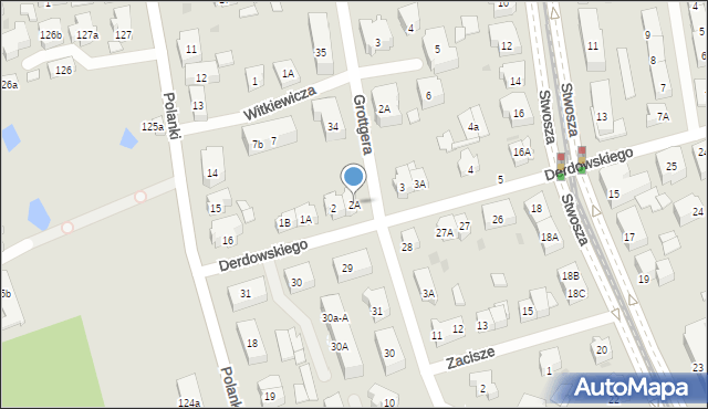 Gdańsk, Derdowskiego Jarosza Henryka, 2A, mapa Gdańska