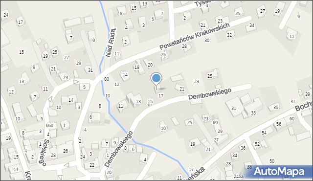 Gdów, Dembowskiego Edwarda, 19, mapa Gdów