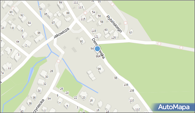 Gdynia, Demptowska, 94A, mapa Gdyni