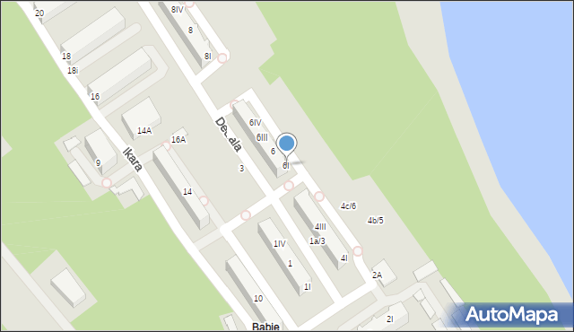 Gdynia, Dedala, 6I, mapa Gdyni