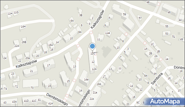 Gdynia, Dembińskiego Bronisława, 12C, mapa Gdyni