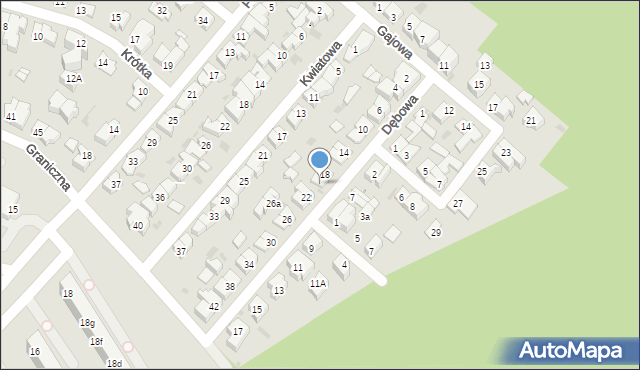 Gdynia, Dębowa, 20, mapa Gdyni