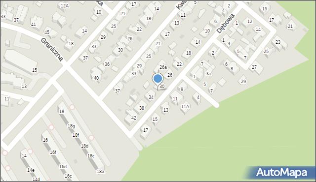 Gdynia, Dębowa, 32, mapa Gdyni