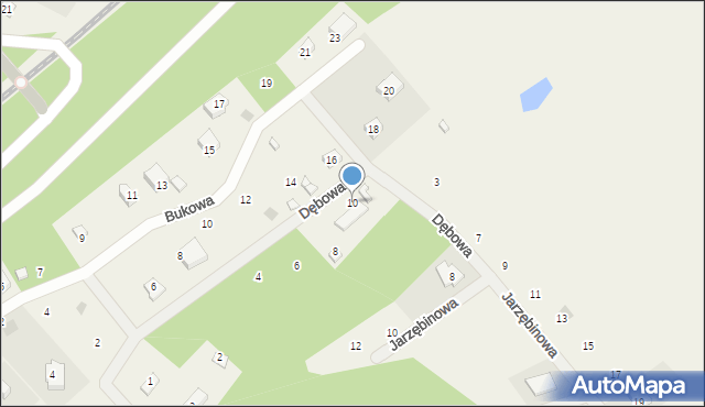 Gołubie, Dębowa, 10, mapa Gołubie