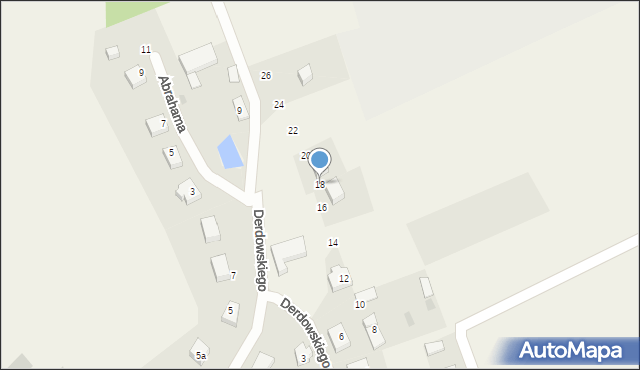 Góra, Derdowskiego, 18, mapa Góra