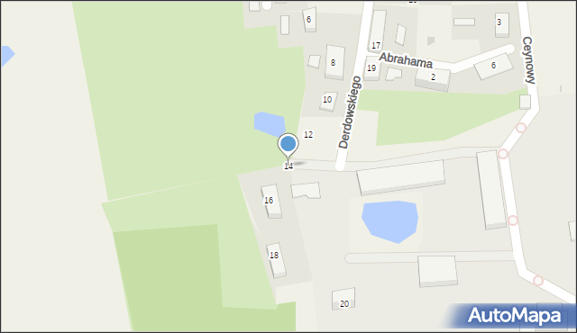 Goszyn, Derdowskiego Hieronima, 14, mapa Goszyn