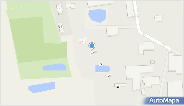 Goszyn, Derdowskiego Hieronima, 22, mapa Goszyn