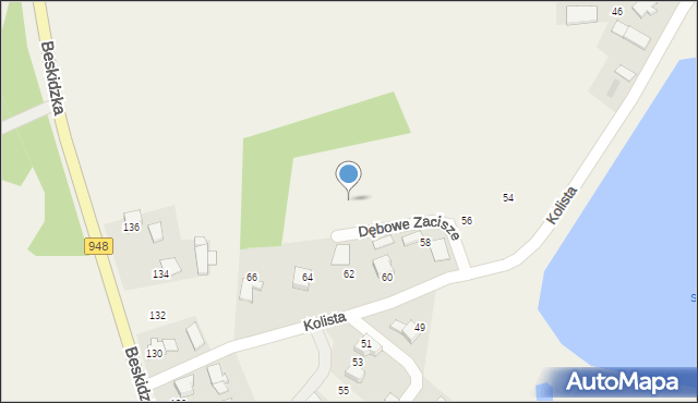 Grojec, Dębowe Zacisze, 6, mapa Grojec