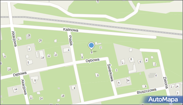 Groszowice, Dębowa, 4, mapa Groszowice