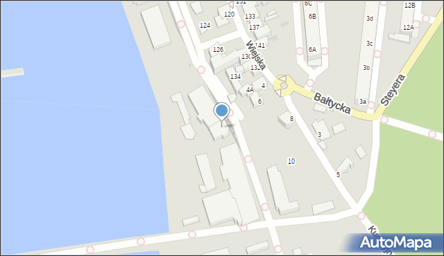 Hel, Demela Kazimierza, prof., 24, mapa Hel