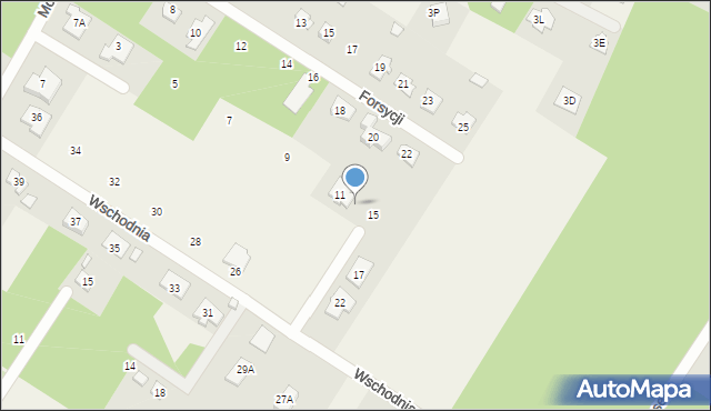 Henryków-Urocze, Deszczowa, 13, mapa Henryków-Urocze
