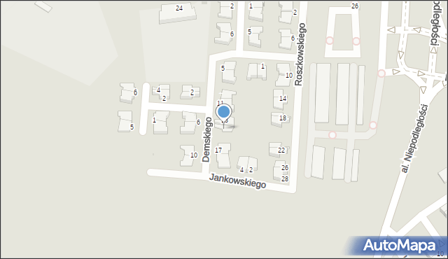 Inowrocław, Demskiego Władysława, ks., 15, mapa Inowrocławia