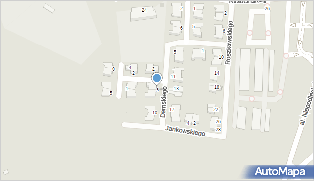 Inowrocław, Demskiego Władysława, ks., 6, mapa Inowrocławia