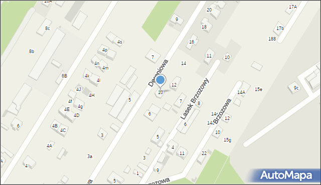 Jabłonna, Dereniowa, 10, mapa Jabłonna