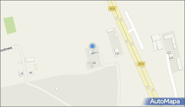 Jakubowice Konińskie, Dębina, 140, mapa Jakubowice Konińskie