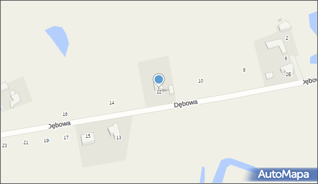 Jarogniew, Dębowa, 12, mapa Jarogniew