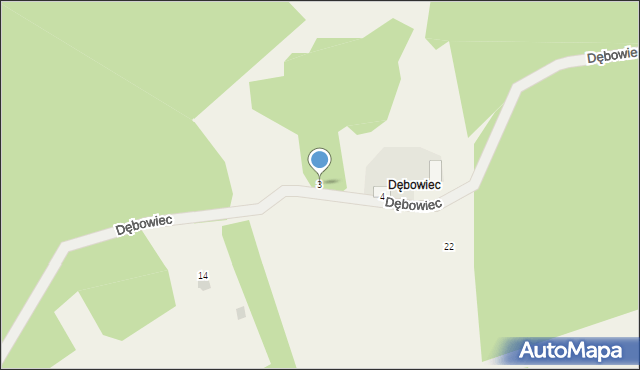 Jastkowice, Dębowiec, 3, mapa Jastkowice