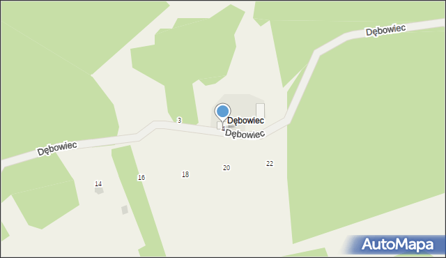 Jastkowice, Dębowiec, 4, mapa Jastkowice