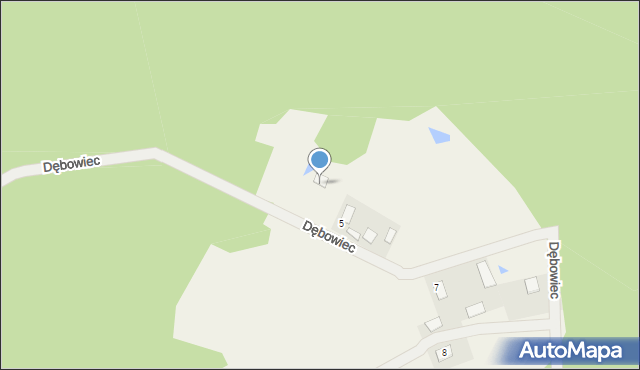 Jastkowice, Dębowiec, 5a, mapa Jastkowice