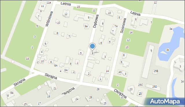 Jazgarzewszczyzna, Dębowa, 4, mapa Jazgarzewszczyzna