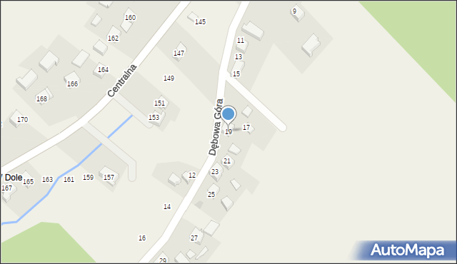 Jerzmanowice, Dębowa Góra, 19, mapa Jerzmanowice