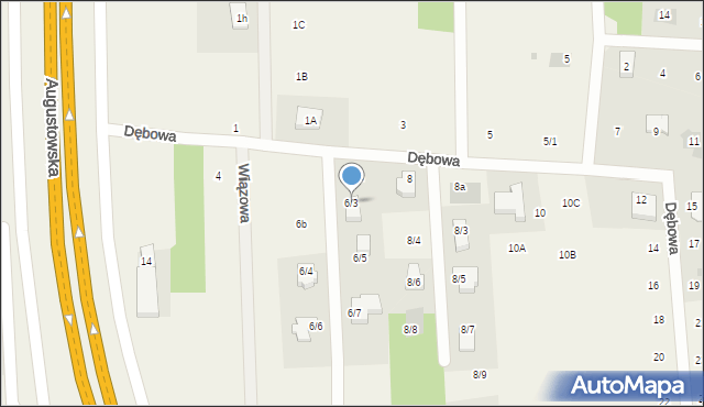 Jurowce, Dębowa, 6/3, mapa Jurowce