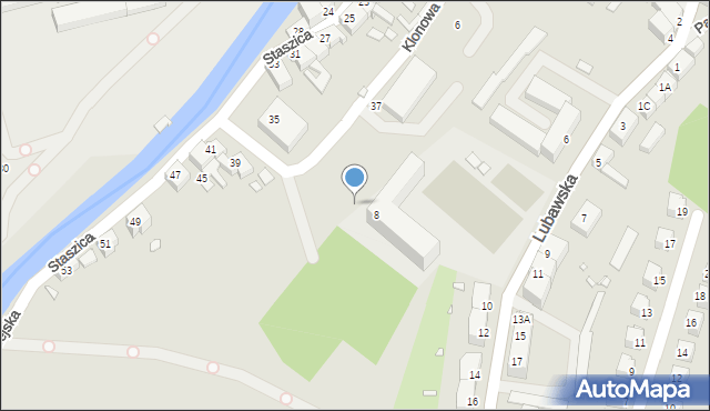 Kamienna Góra, Dębowa, 3b, mapa Kamienna Góra