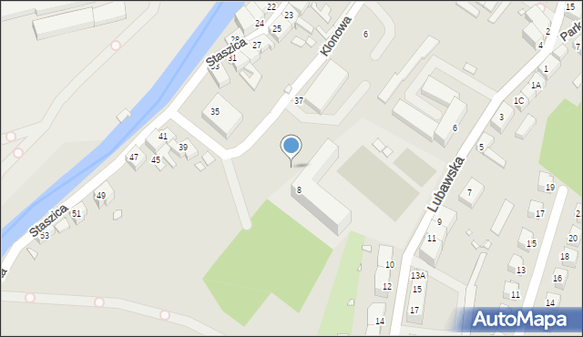 Kamienna Góra, Dębowa, 3c, mapa Kamienna Góra