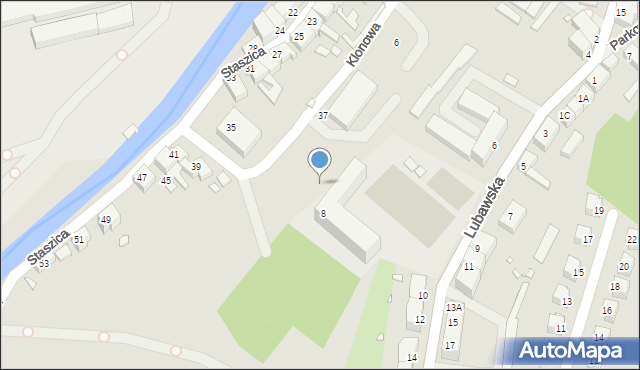 Kamienna Góra, Dębowa, 3d, mapa Kamienna Góra