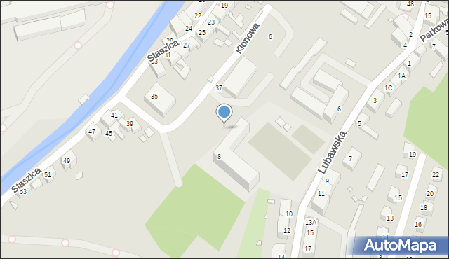 Kamienna Góra, Dębowa, 3e, mapa Kamienna Góra