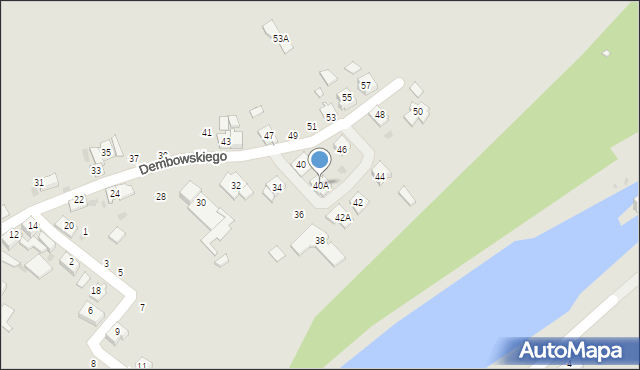 Kędzierzyn-Koźle, Dembowskiego Edwarda, 40A, mapa Kędzierzyna-Koźle