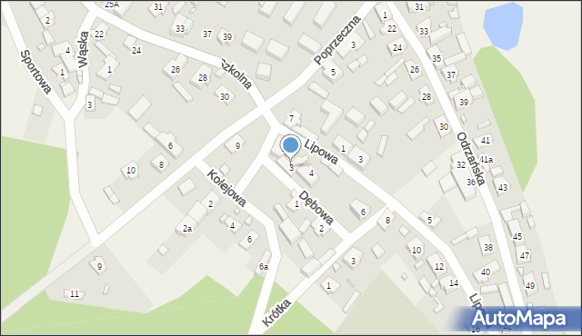 Kiełcz, Dębowa, 3, mapa Kiełcz