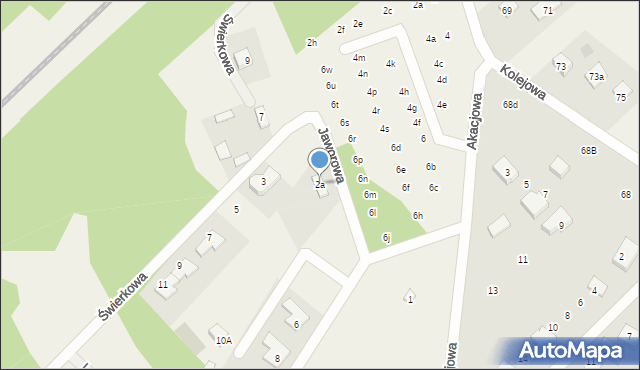 Klepacze, Dębowa, 2a, mapa Klepacze