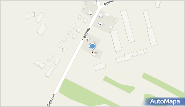 Kłomnice, Dębowa, 6, mapa Kłomnice