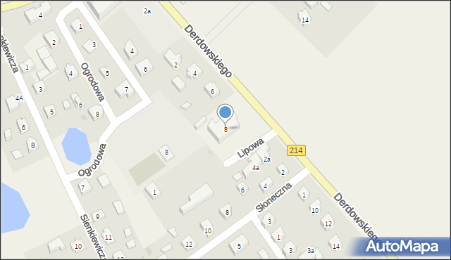 Klukowa Huta, Derdowskiego Hieronima, 8, mapa Klukowa Huta