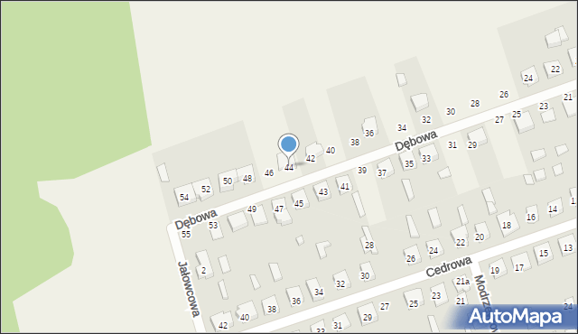 Kobylec, Dębowa, 44, mapa Kobylec
