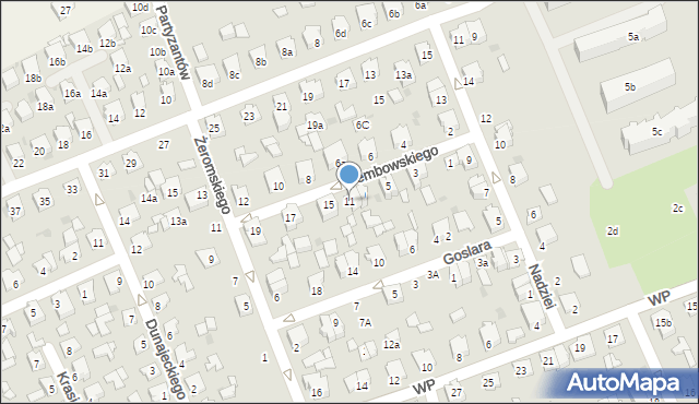 Kolbuszowa, Dembowskiego Edwarda, 11, mapa Kolbuszowa