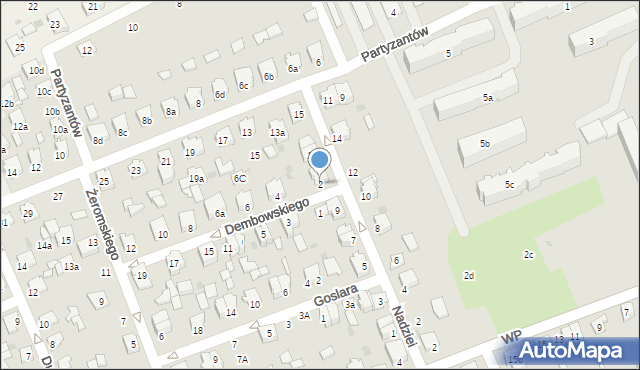 Kolbuszowa, Dembowskiego Edwarda, 2, mapa Kolbuszowa