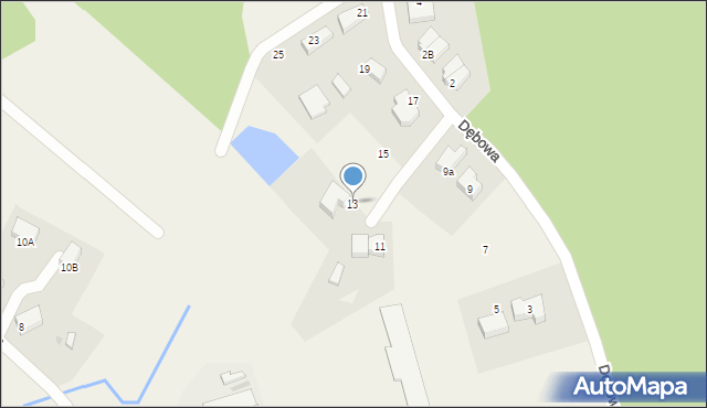 Koleczkowo, Dębowa, 13, mapa Koleczkowo