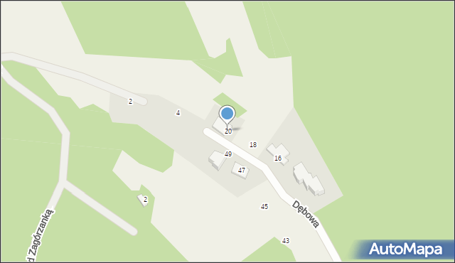 Koleczkowo, Dębowa, 20, mapa Koleczkowo