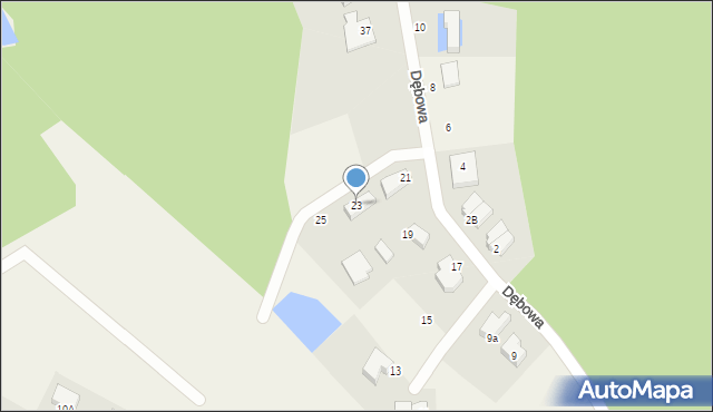 Koleczkowo, Dębowa, 23, mapa Koleczkowo