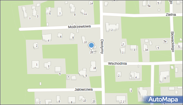 Konstancin-Jeziorna, Deotymy, 16, mapa Konstancin-Jeziorna