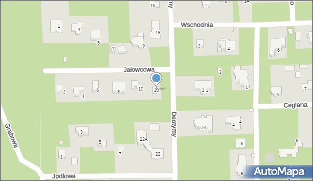 Konstancin-Jeziorna, Deotymy, 20, mapa Konstancin-Jeziorna