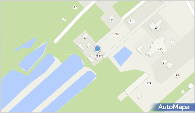 Korytów A, Dębowa, 21A, mapa Korytów A