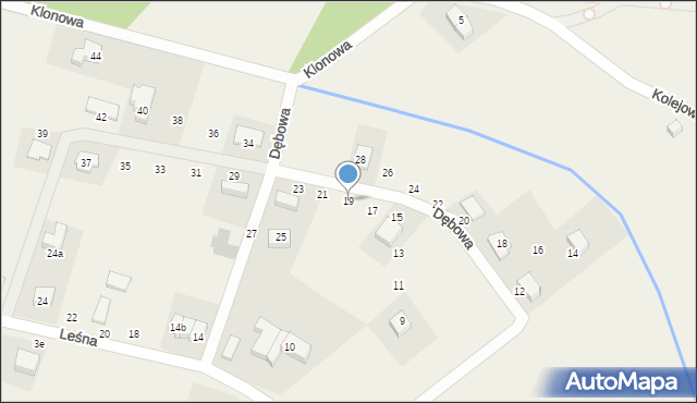 Kotowice, Dębowa, 19, mapa Kotowice