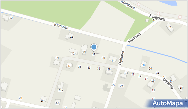Kotowice, Dębowa, 38, mapa Kotowice